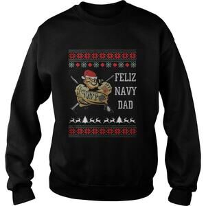 Popeye Feliz Navy Dad Christmas Sweater